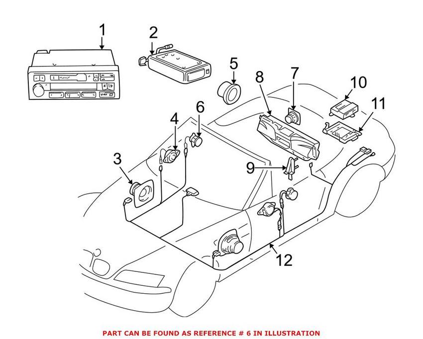 BMW Speaker - Front (Tweeter) 65138389697